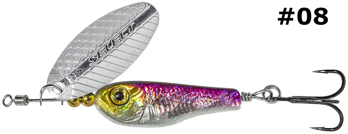 Select Tail-Spinner Lure Heli-X №4 14.0g - Emerald Ripple