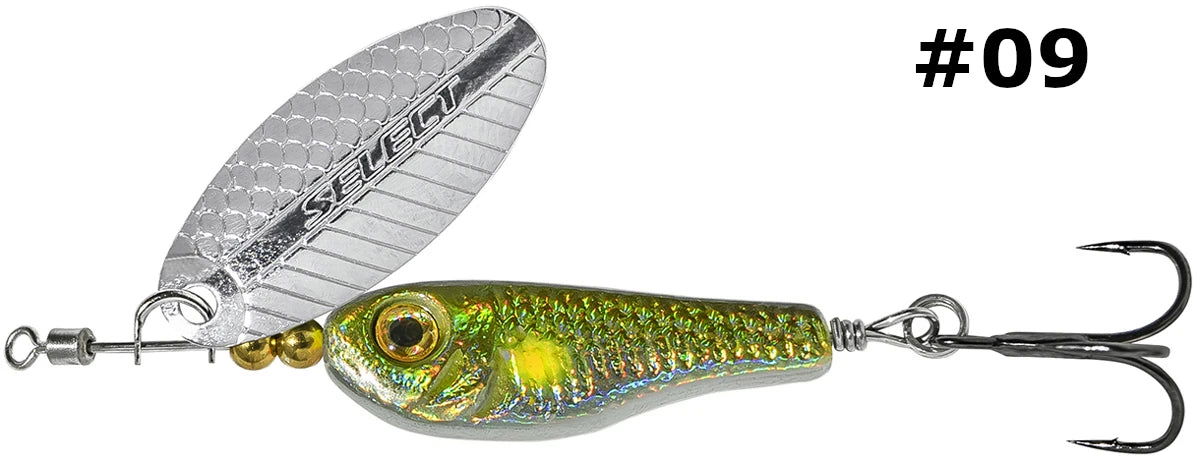 Select Tail-Spinner Lure Heli-X №4 14.0g - Emerald Ripple