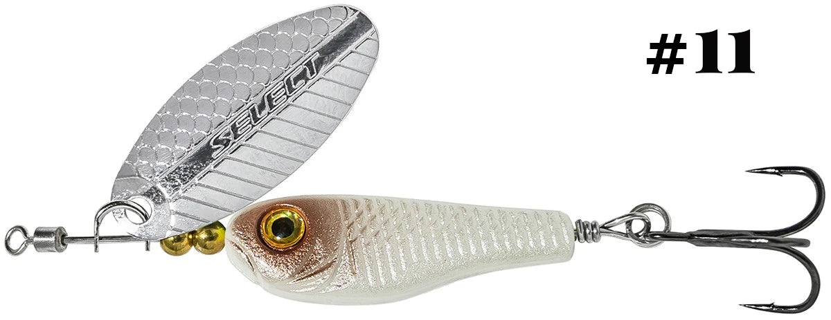 Select Tail-Spinner Lure Heli-X №4 14.0g - Emerald Ripple