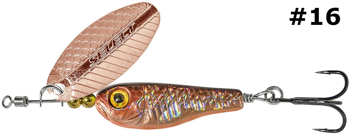 Select Tail-Spinner Lure Heli-X №4 14.0g - Emerald Ripple