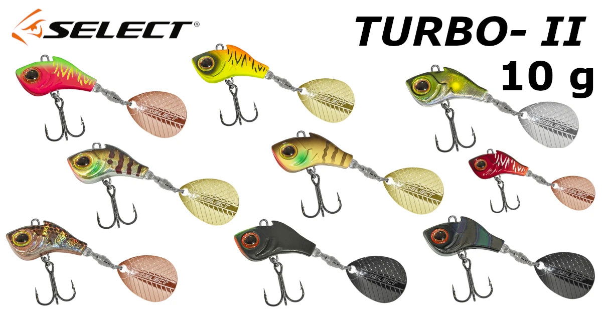 Select Tail-Spinner Lure Turbo-II 10.0g - Emerald Ripple