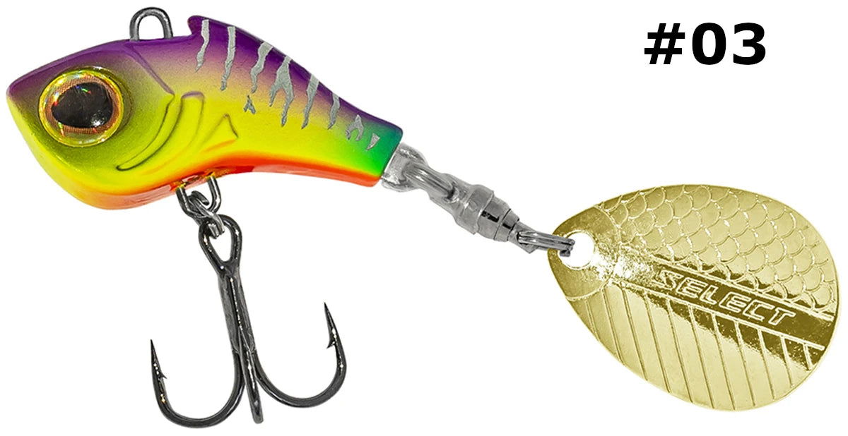 Select Tail-Spinner Lure Turbo-II 10.0g - Emerald Ripple