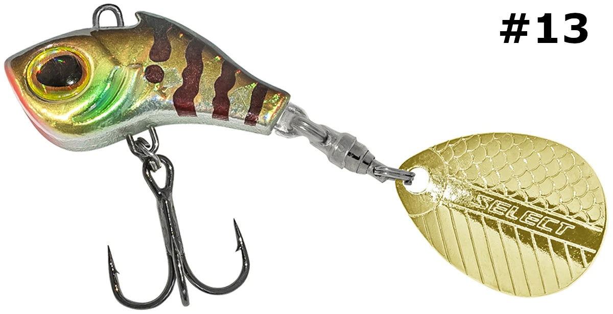 Select Tail-Spinner Lure Turbo-II 10.0g - Emerald Ripple