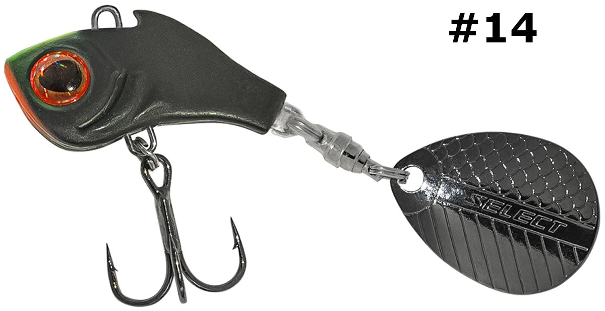 Select Tail-Spinner Lure Turbo-II 10.0g - Emerald Ripple