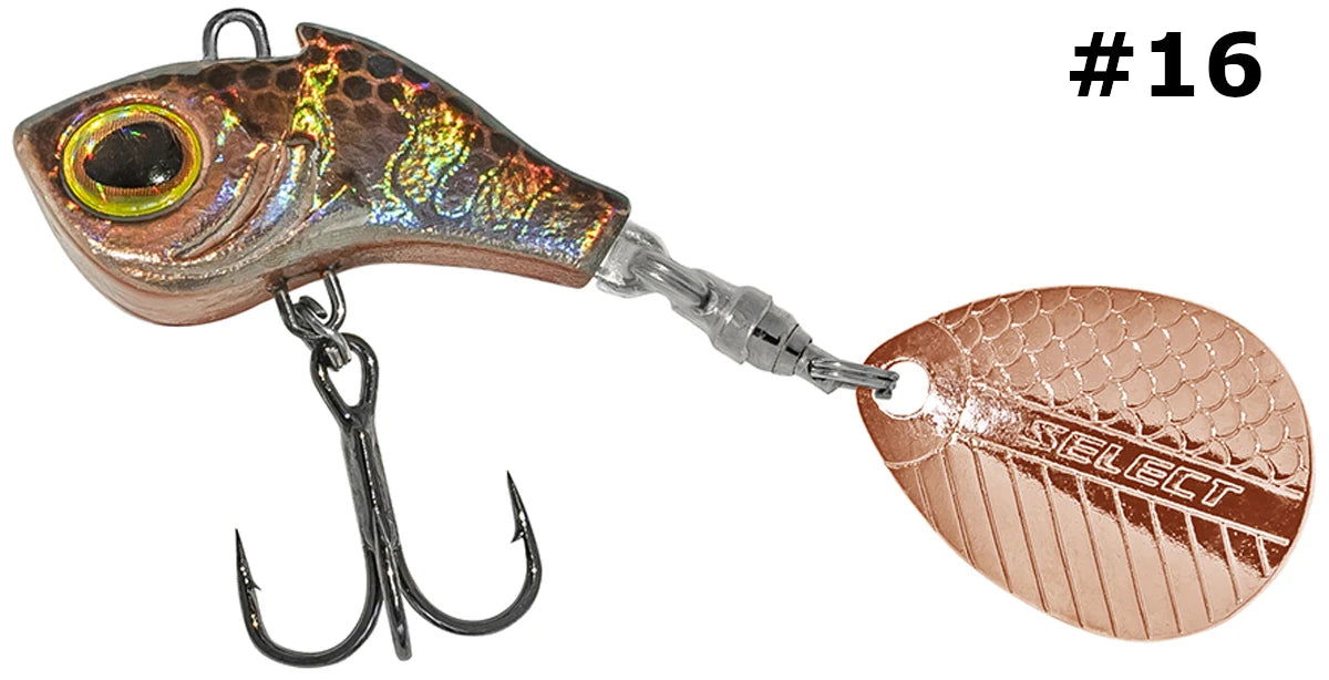 Select Tail-Spinner Lure Turbo-II 10.0g - Emerald Ripple