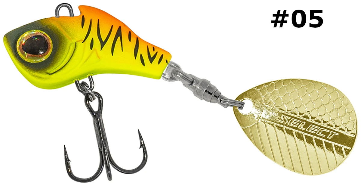 Select Tail-Spinner Lure Turbo-II 17.0g - Emerald Ripple