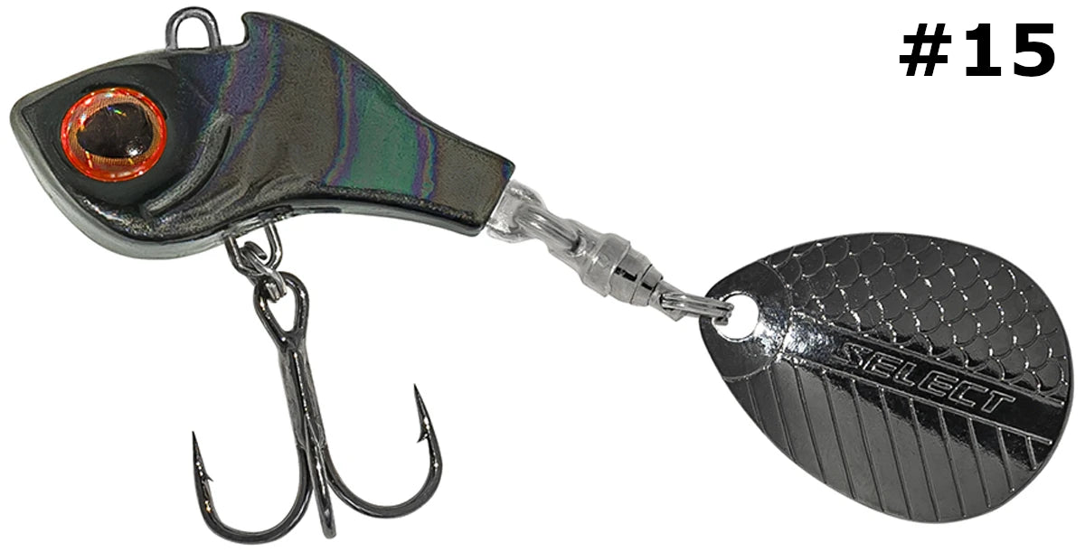 Select Tail-Spinner Lure Turbo-II 17.0g - Emerald Ripple