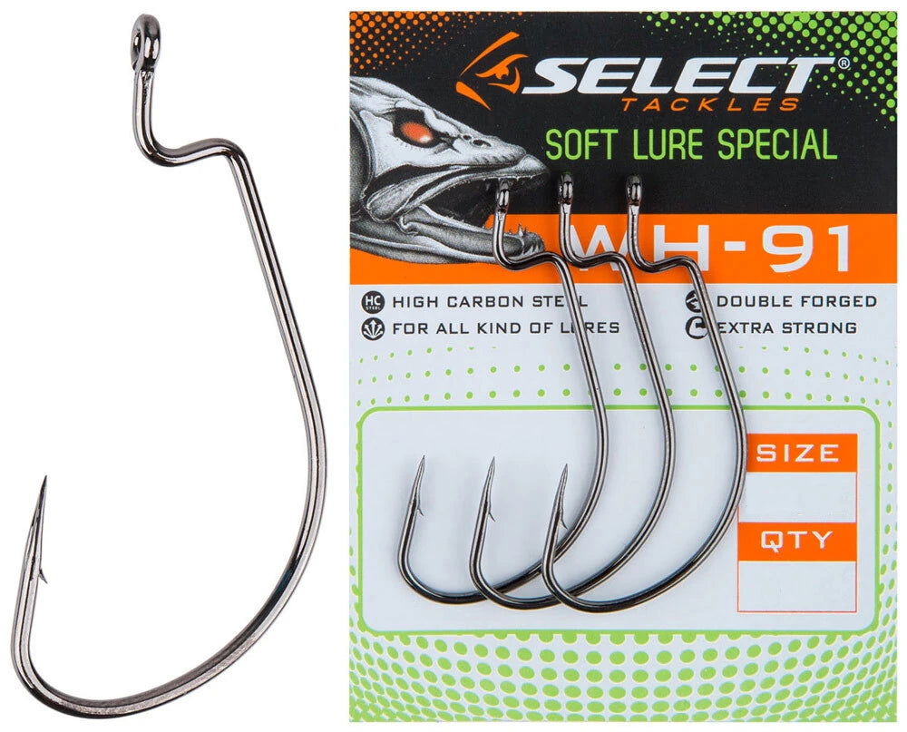 Select WH-91 Offset Hooks - Emerald Ripple