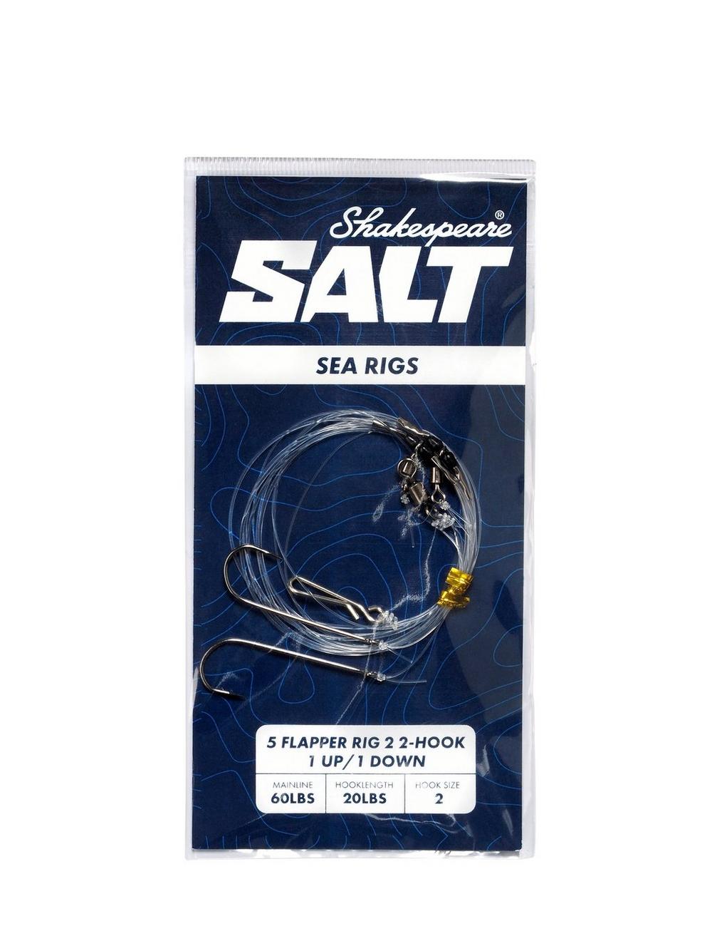 Shakespeare SALT Rig 5 Flapper Rig 2 2-Hook 1 up/1 down