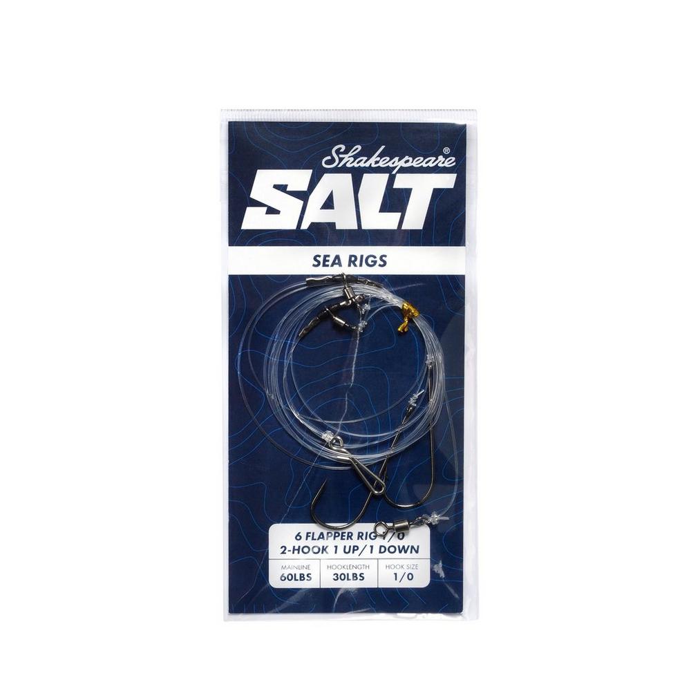 Shakespeare SALT Rig 6 Flapper Rig 1/0 2-Hook 1 up/1 down