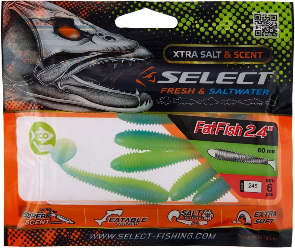 Soft Lure Select FatFish col.245 - Emerald Ripple