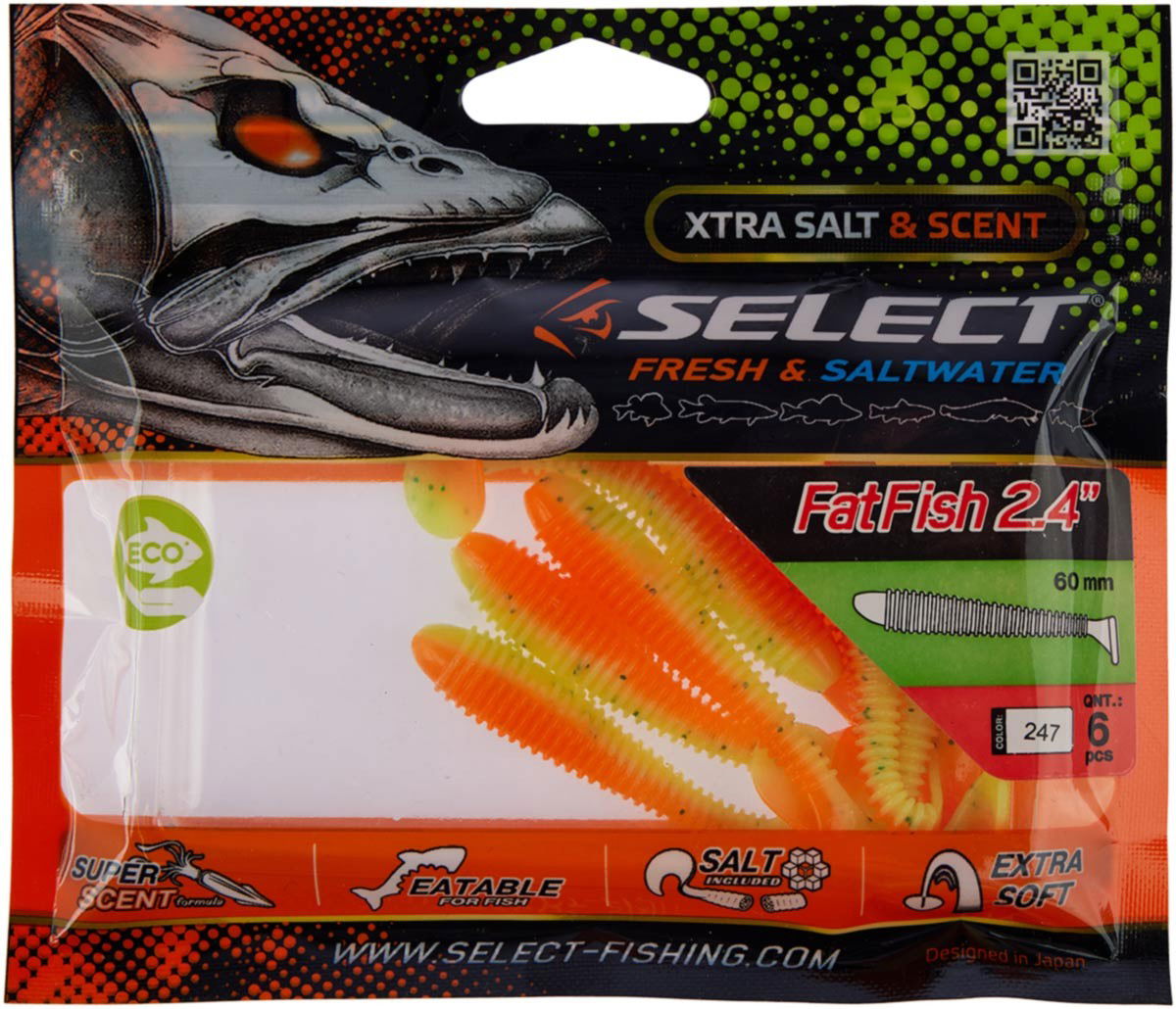 Soft Lure Select FatFish col.247 - Emerald Ripple