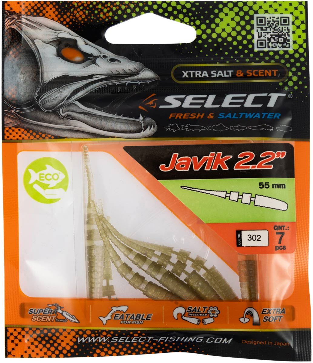 Soft Lure Select Javik col.302 - Emerald Ripple