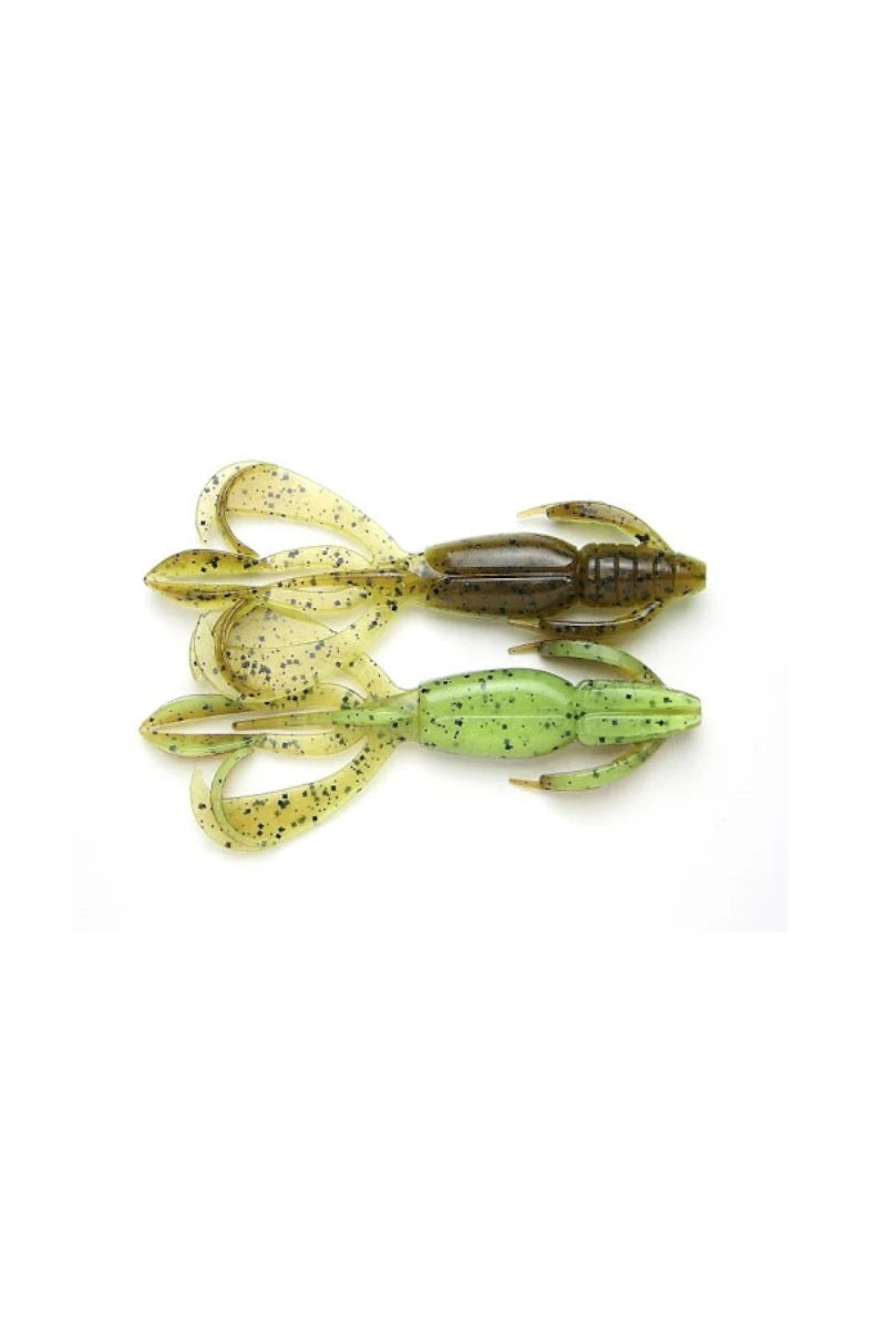Soft lure Keitech Crazy Flapper Green Pumpkin Chartreuse #401T /2.8"/ - Emerald Ripple