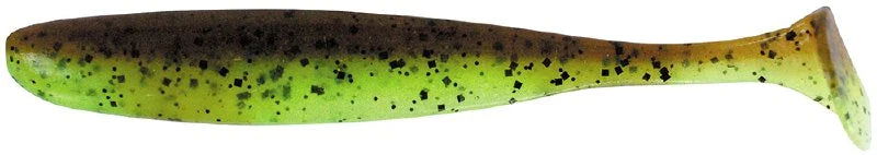 Soft lure Keitech Easy Shiner Green Pumpkin Chartreuse #401T /2"/4.5"/5" - Emerald Ripple