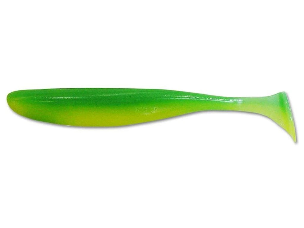 Soft lure Keitech Easy Shiner Lime Chartreuse Glow EA11T /2"/3"/3.5"/4.5"/ - Emerald Ripple