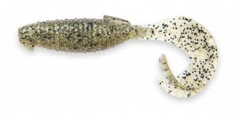 Soft lure Keitech Flapper Grub Silver Shad # 320S - Emerald Ripple
