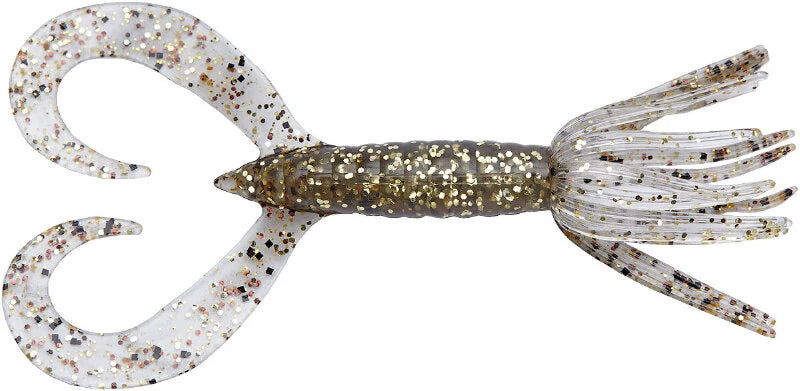Soft lure Keitech Little Spider Gold Flash Minnow # 417T - Emerald Ripple