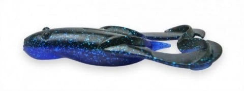 Soft lure Keitech Noisy Flapper Black Blue #413T - Emerald Ripple