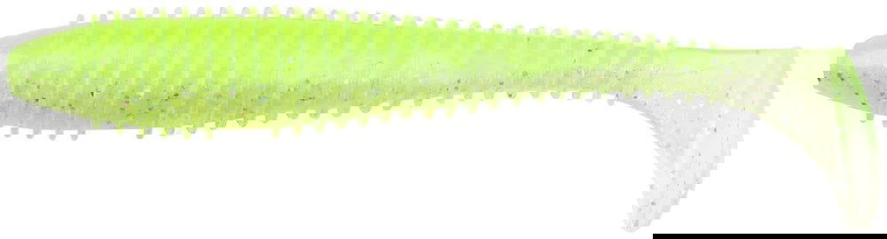 Soft lure Keitech Swing Impact Chartreuse Shad # 484T /2"/2.5"/3"/3.5"/4"/4.5"/ - Emerald Ripple