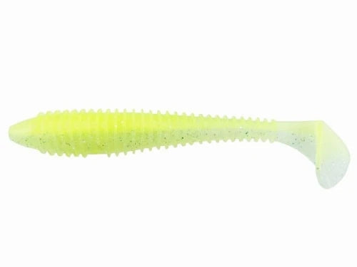 Soft lure Keitech Swing Impact FAT Chartreuse Shad # 484T /3.3"/5.8"/6.8"/7.8" - Emerald Ripple