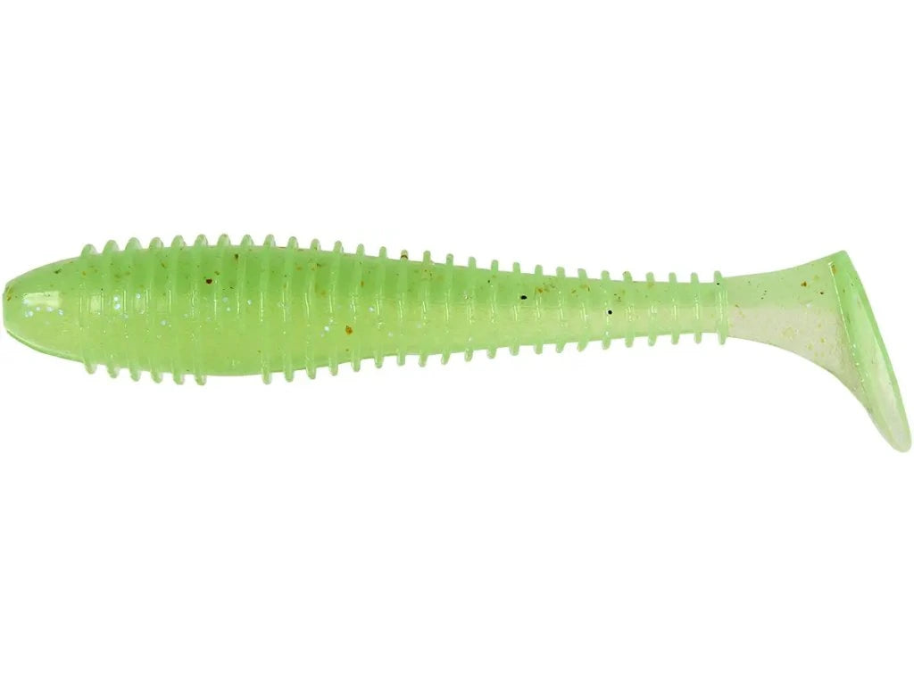 Soft lure Keitech Swing Impact FAT Electric Chart Shad EA19T /2.8"/3.3"/3.8" - Emerald Ripple