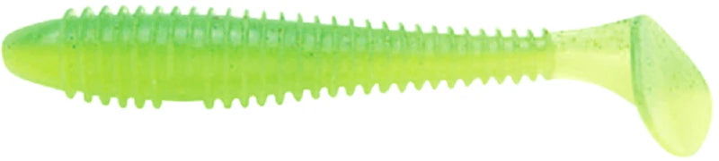 Soft lure Keitech Swing Impact FAT Lime Chartreuse # 424T /2.8"/4.3"/5.8"/ - Emerald Ripple
