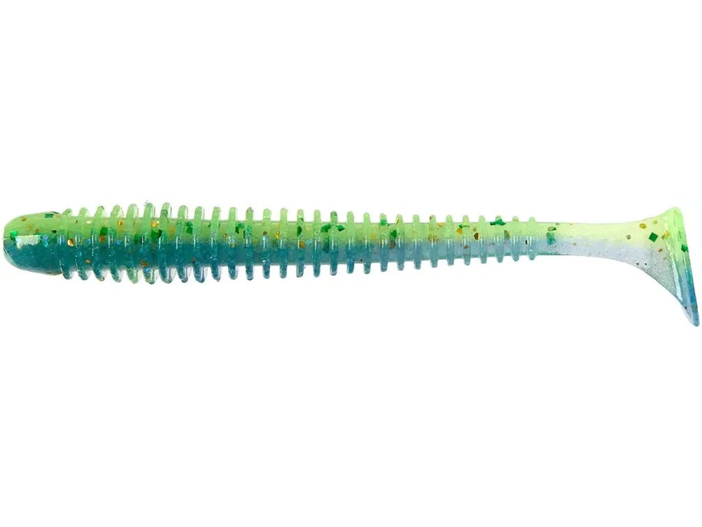 Soft lure Keitech Swing Impact Midnight Chart Back EA17T /2"/2.5"/3"/3.5"/4"/4.5" - Emerald Ripple
