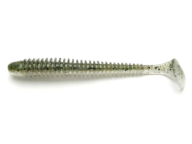 Soft lure Keitech Swing Impact Silver Flash Minnow # 416T /2"/2.5"/3"/3.5"/4"/4.5" - Emerald Ripple