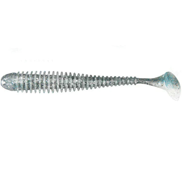 Keitech Swing Impact 4" 10cm Silver Shiner 431T