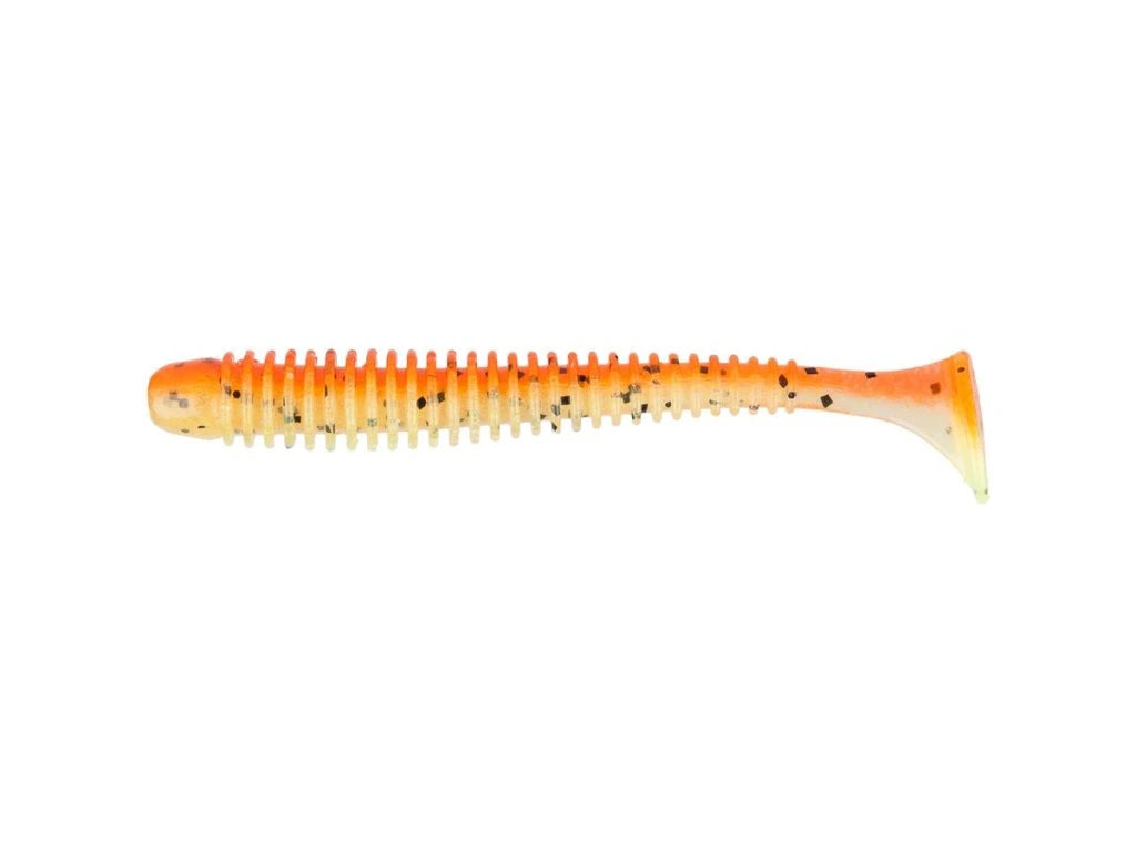 Soft lure Keitech Swing Impact Spicy Mustard PAL08T /3.5" - Emerald Ripple