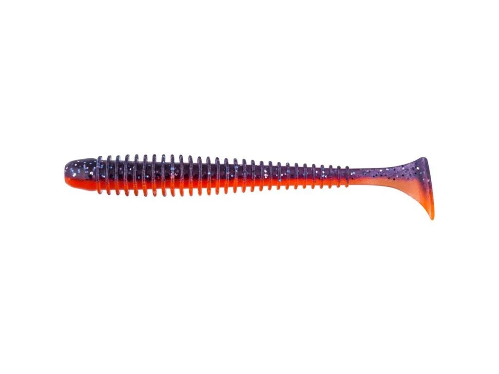 Soft lure Keitech Swing Impact Violet Fire PAL09T /3"/3.5" - Emerald Ripple