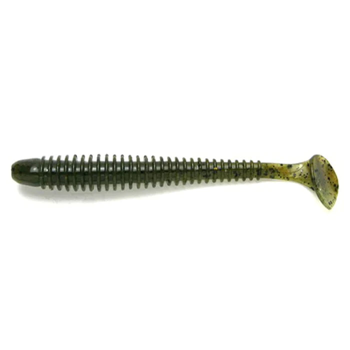 Soft lure Keitech Swing Impact Watermelon PP # 102S /2"/2.5"/3"/3.5"/4"/4.5" - Emerald Ripple