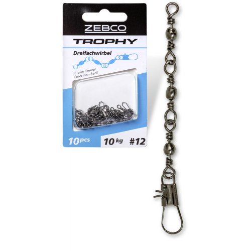 Zebco Trophy Treble Swivel Snap