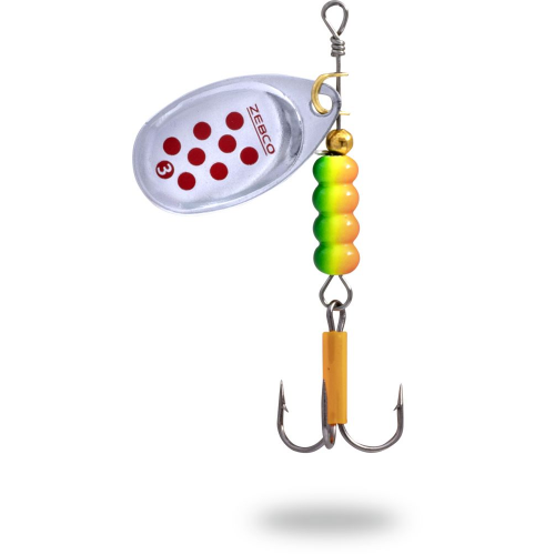 Zebco Trophy Z-Blade Size #2 Silver Red Dot 4g