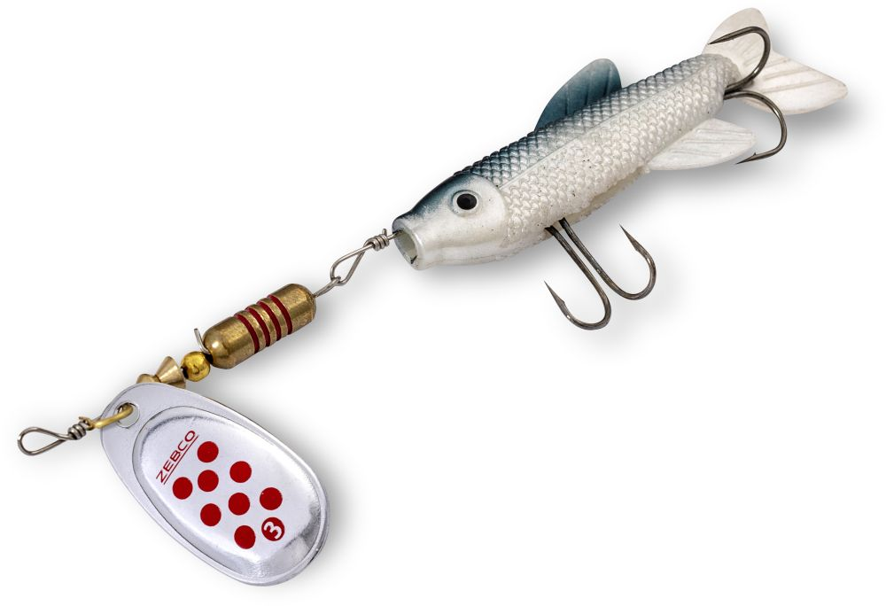 Zebco Trophy Z-Spin Minnow Size #3 Silber Red Dots 11g