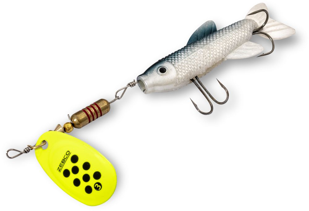Zebco Trophy Z-Spin Minnow Size #3 Yellow Black Dots 11g