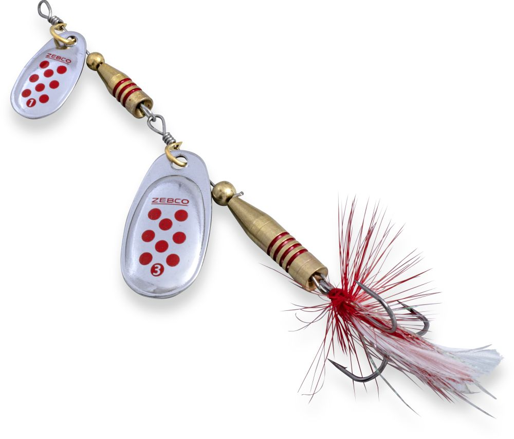 Zebco Trophy Z-Tandem Size #3 Silver Red Dots 12g