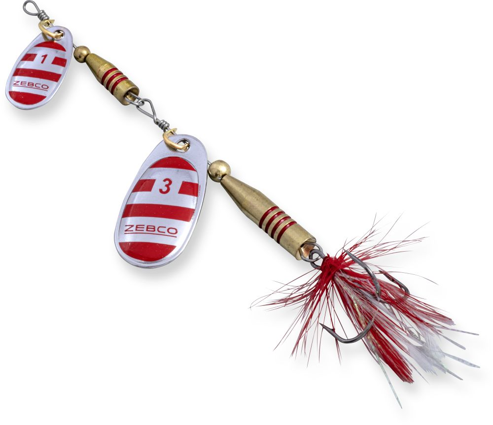 Zebco Trophy Z-Tandem Size #3 Silver Red Stripes 12g