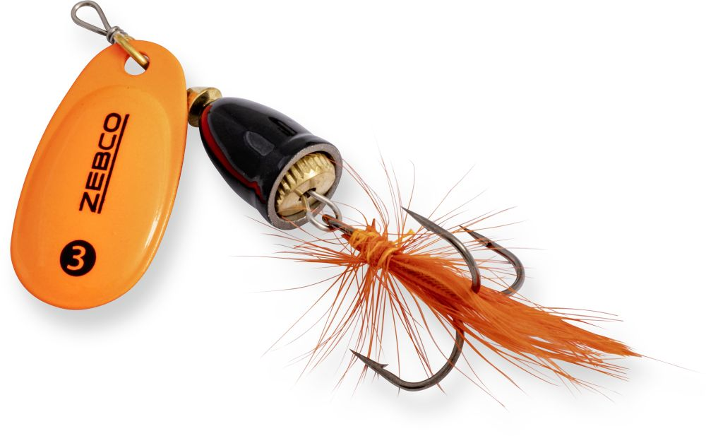 Zebco Trophy Z-Vibe & Fly Size #3 Black Silver Orange 8g