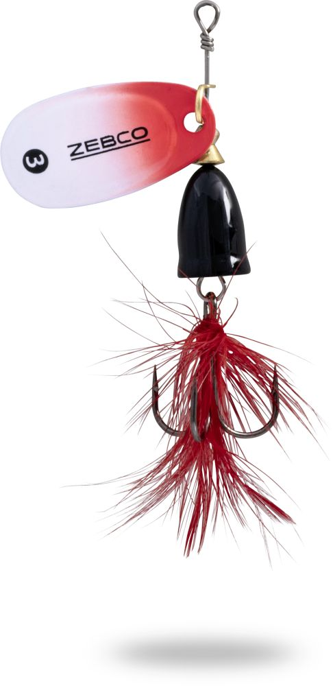 Zebco Trophy Z-Vibe & Fly Size #3 Black White Red 8g