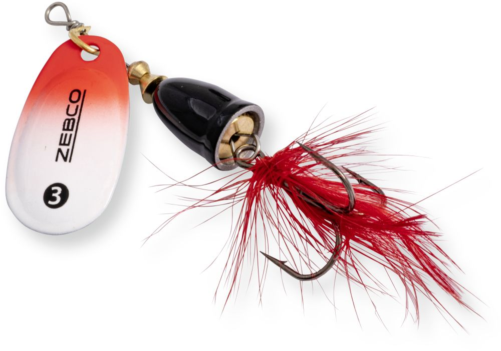 Zebco Trophy Z-Vibe & Fly Size #3 Black White Red 8g