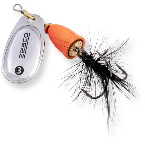 Zebco Trophy Z-Vibe & Fly Size #3 Orange Silver Black 8g