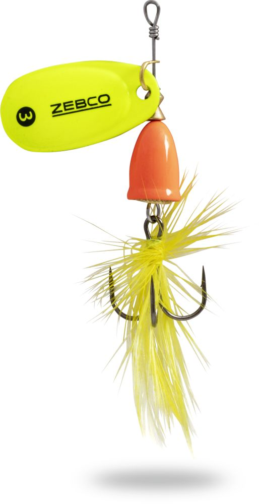 Zebco Trophy Z-Vibe & Fly Size #3 Orange Silver Yellow 8g
