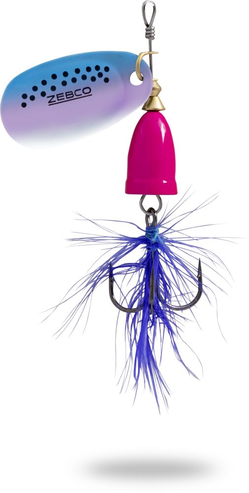 Zebco Trophy Z-Vibe & Fly Size #3 Pink Rainbow Blue 8g