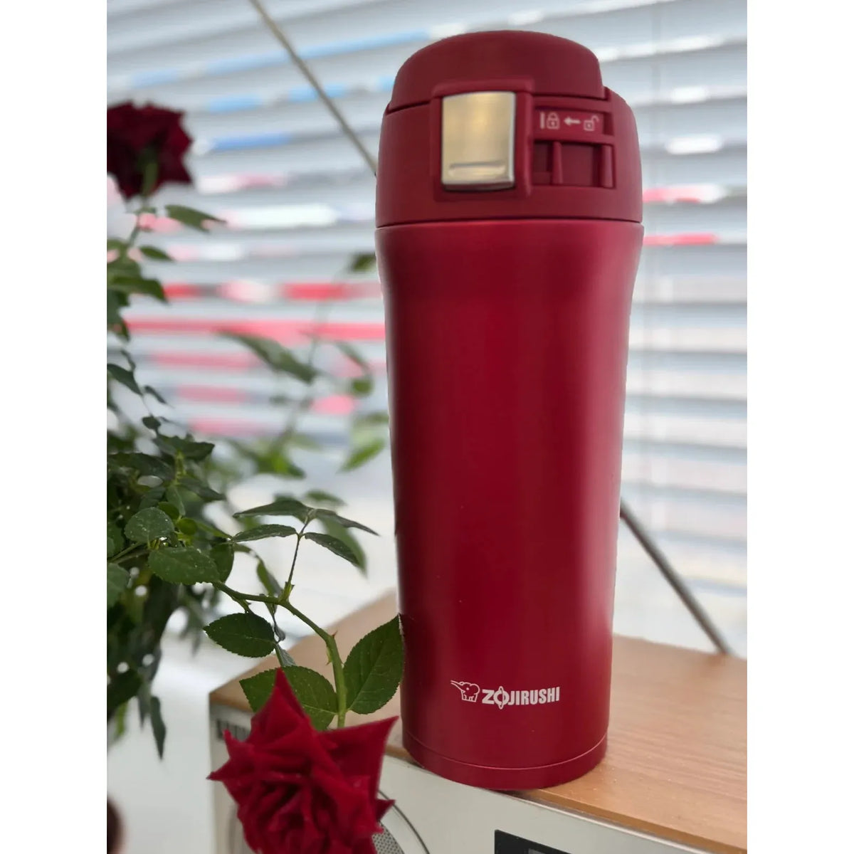 Zojirushi Travel mug SM-YAF48 Red flowers