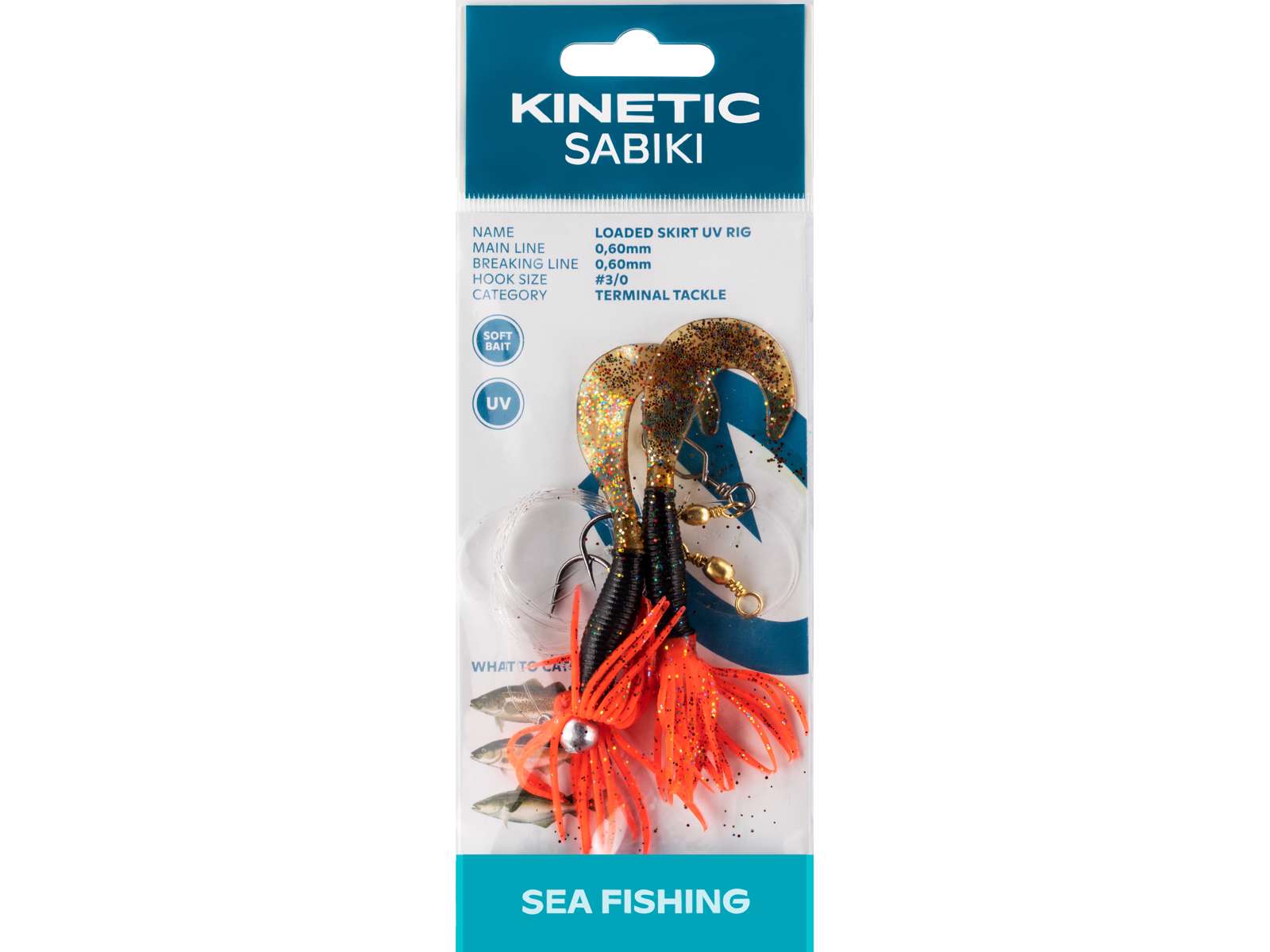Kinetic Sabiki Loaded Skirt UV #3/0