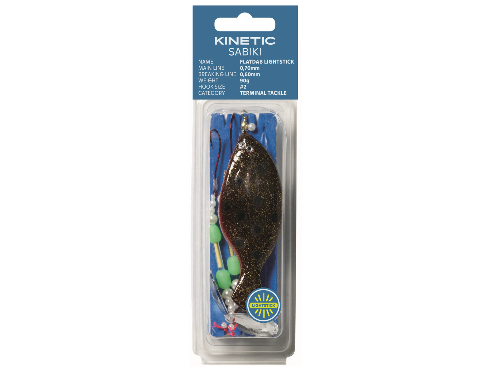Kinetic Sabiki Flatdab Lightstick 60g #2 Red/ Brown