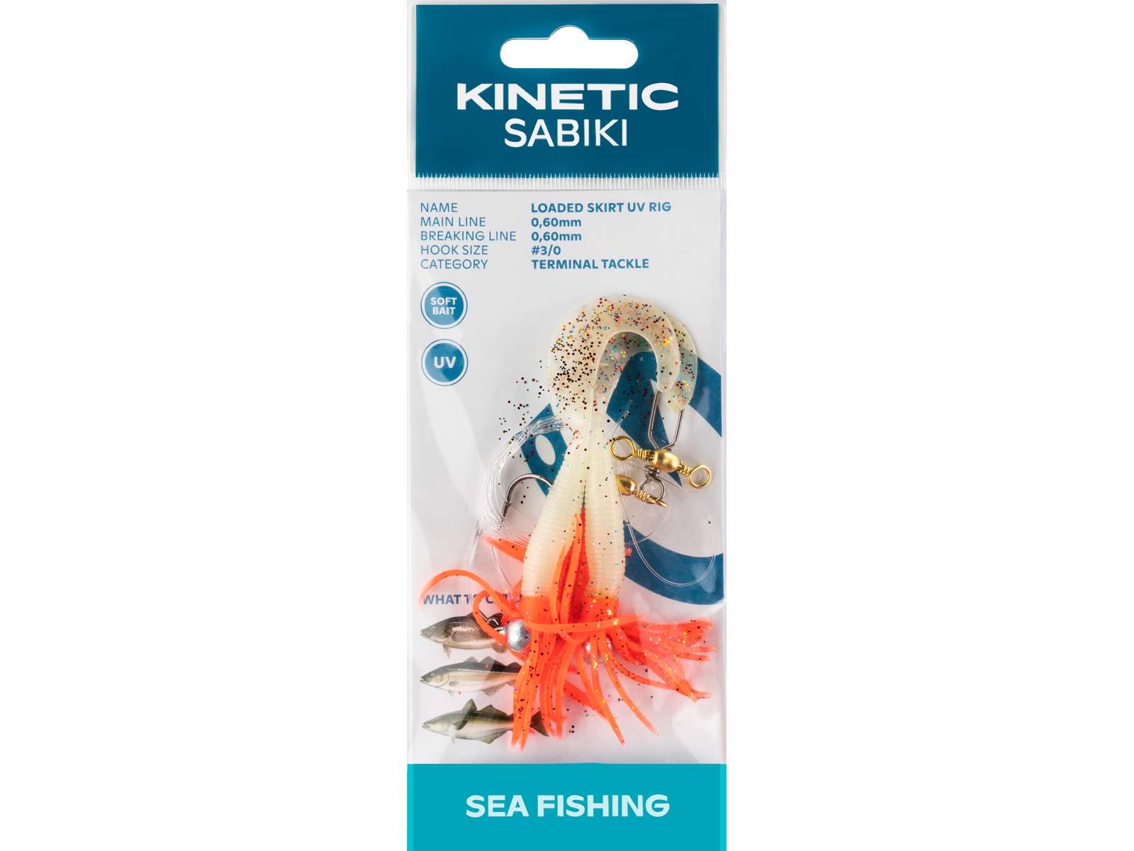 Kinetic Sabiki Loaded Skirt UV #3/0