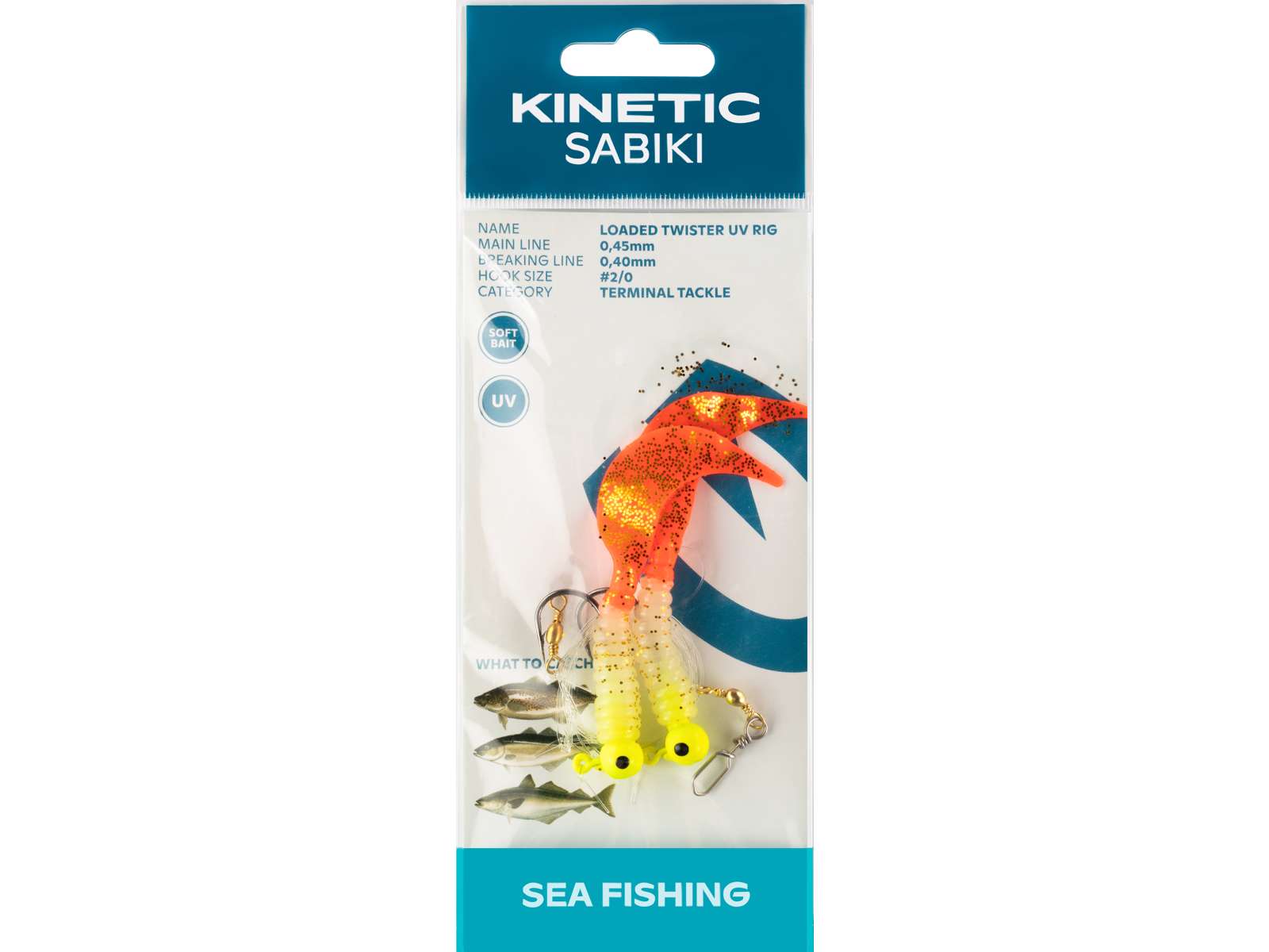 Kinetic Sabiki Loaded Twister UV #2/0